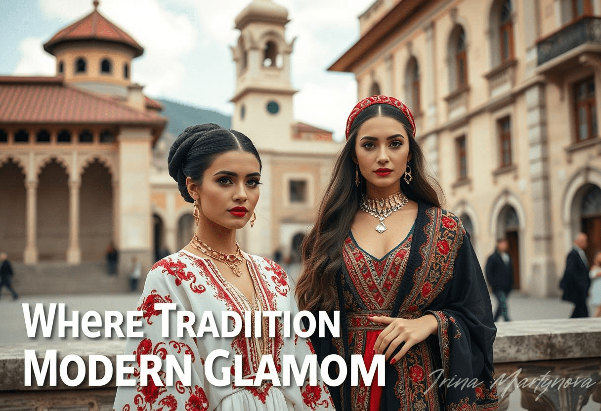 Ilustrimi për seksionin: Evolucioni nga tradita në modernitet ilustron një tranzicion magjepsës të formuar nga të dy rajonet - risitë magjepsëse shqiptare