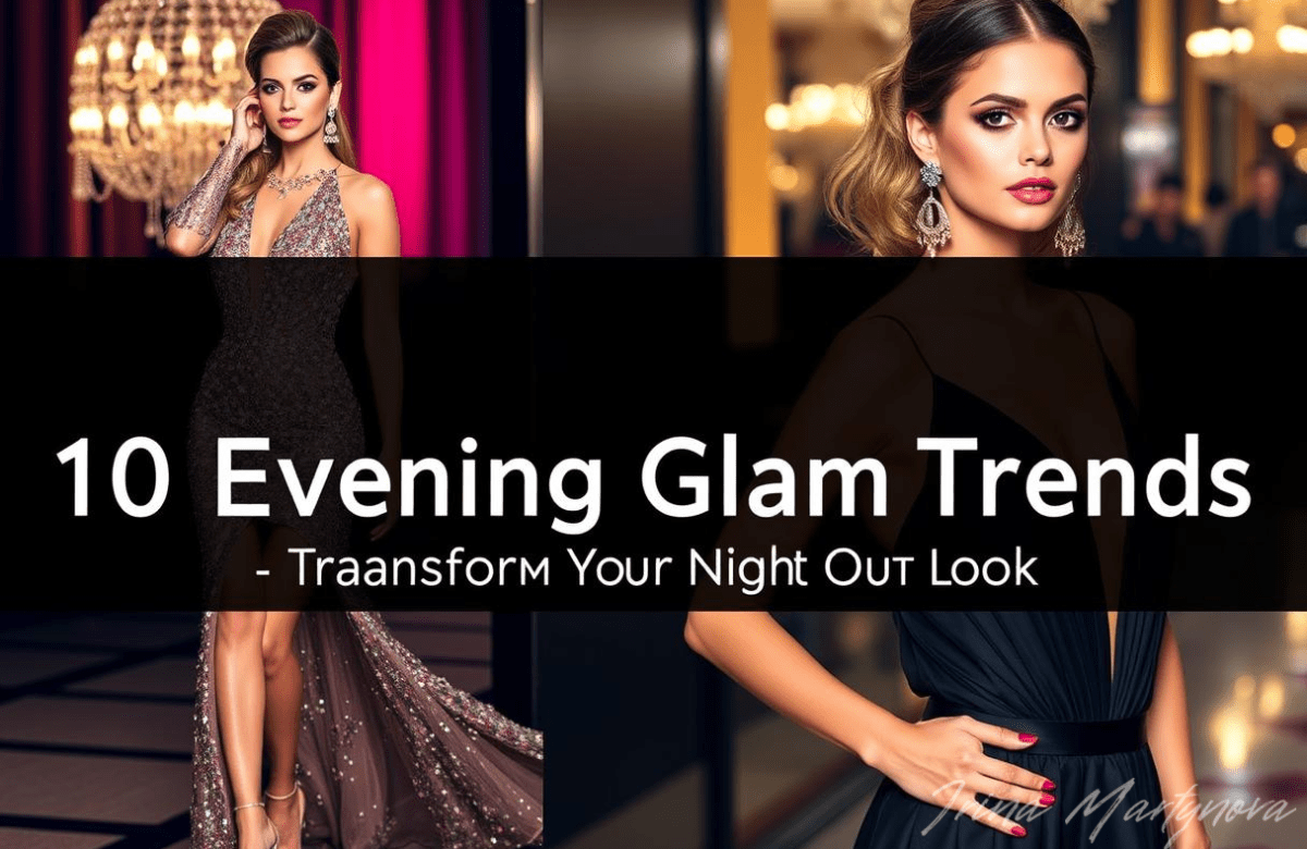 Vetrina delle tendenze glamour serali
